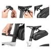 Bicycle bag mounted under the saddle with a quick-release clip, 1.8l - black