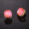 Luxury Gorgeous Square Crystal AAA Rhinestone Clip on Earrings New Design Simple Gold No Pierced Ear for Women Jewelry