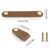 1PC Cabinet Knobs Furniture Wardrobe Pulls Anti-collision PU Leather Modern Door Handle Soft Dresser Kitchen