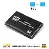 4K UHD USB 3.0 To HDMI Capture Card for Video, Game Streaming, and Recording