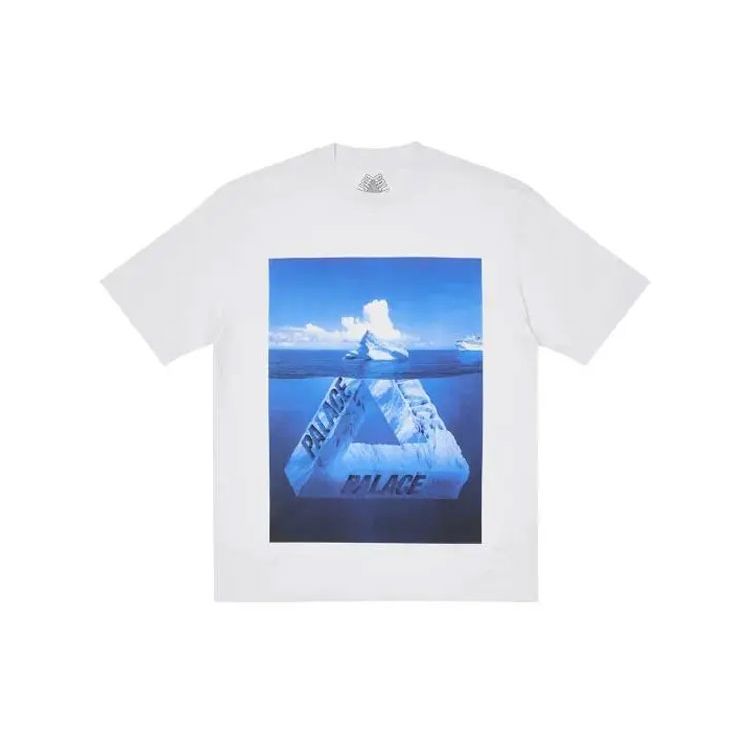 

Футболка Palace Berg-Ferg белая уличная унисекс P21TS181 L