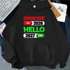 Goodbye 2026 Hello 2027 Christmas Hoodie New Year Sweatshirt Holiday Pullover Tracksuits  Hooded Sweatshirt