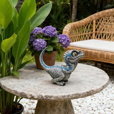Realistic Dinosaur Figurine Resin Dinosaur Statue Weather-Resistant Outdoor Dinosaur Decoration Unique Gift for Kids