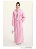 BE Women's 2024 Autumn/Winter Fashion: Hot Girl Washed Cardigan Suit & Short Sports Sweater Dress.