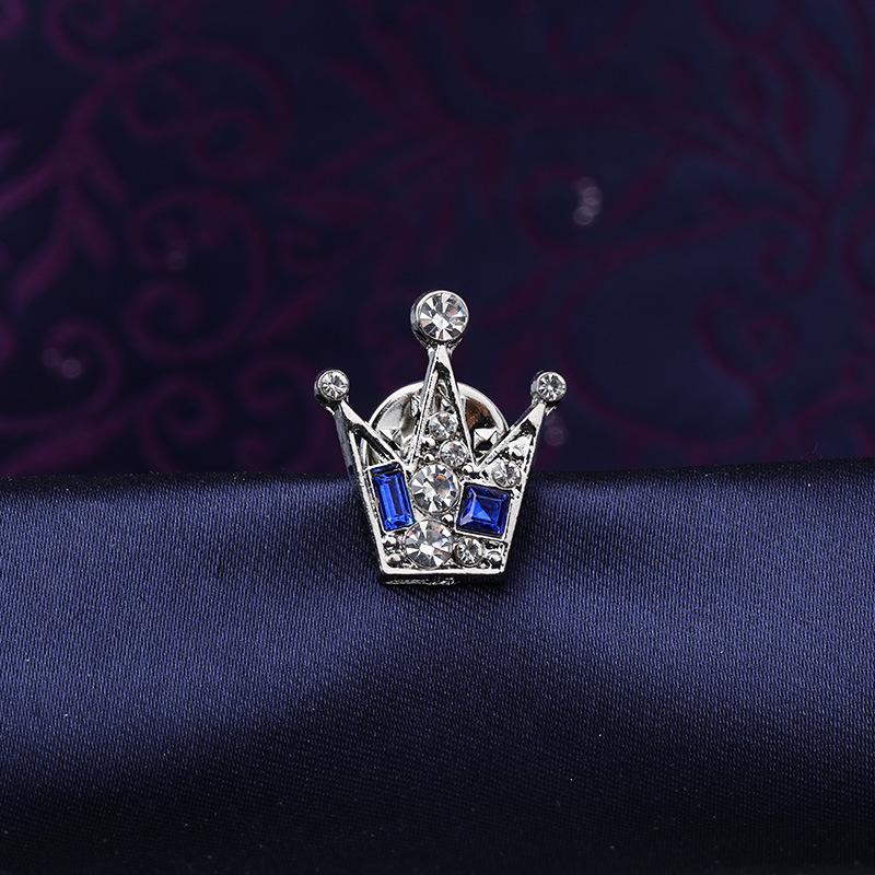 Retro Men'S Brooch Business Suit Shirt Simple Pendant Badge Collar Pin Collar Badge