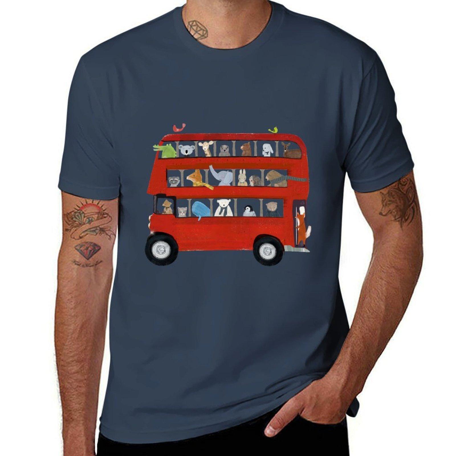 the big little red bus TShirt Big and Tall Basic Tee Shirt S