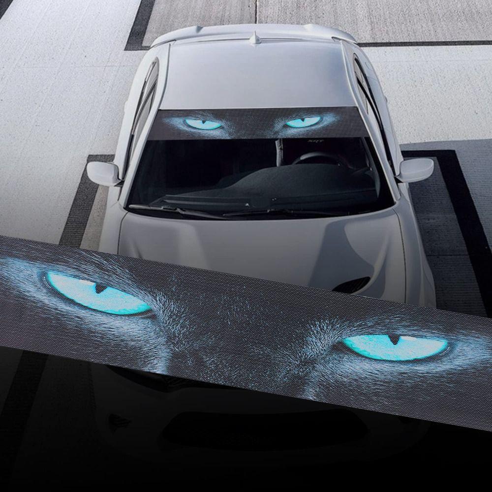 3D Stereo 3D Effect Stickers Wolf Eyes Pattern Vinyl Decals Auto Decorative Stickers Auto Banner