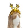 Glitters Tinsel Headbands Happy New Year 2026 Star Shape Practical Comfortable For Festival Event And Gatherings