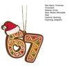 Christmas 67 Acrylic Ornament Six Seven Gingerbread Ornaments Funny 67 Meme Xmas Tree Decorations for Holiday Party Decor