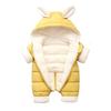 New Style Down Cotton One-Piece Romper for Infants and Young Children, Fleece-Lined and Thickened, Warm Outdoor Wear for Babies, Winter Clothing