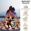 Manta de Desenho Animado do Mickey e da Minnie, Manta Quente Fofa de Pelúcia Curta, Decoração de Casa para Sala de Estar Sofá Quatro Estações Viagem
