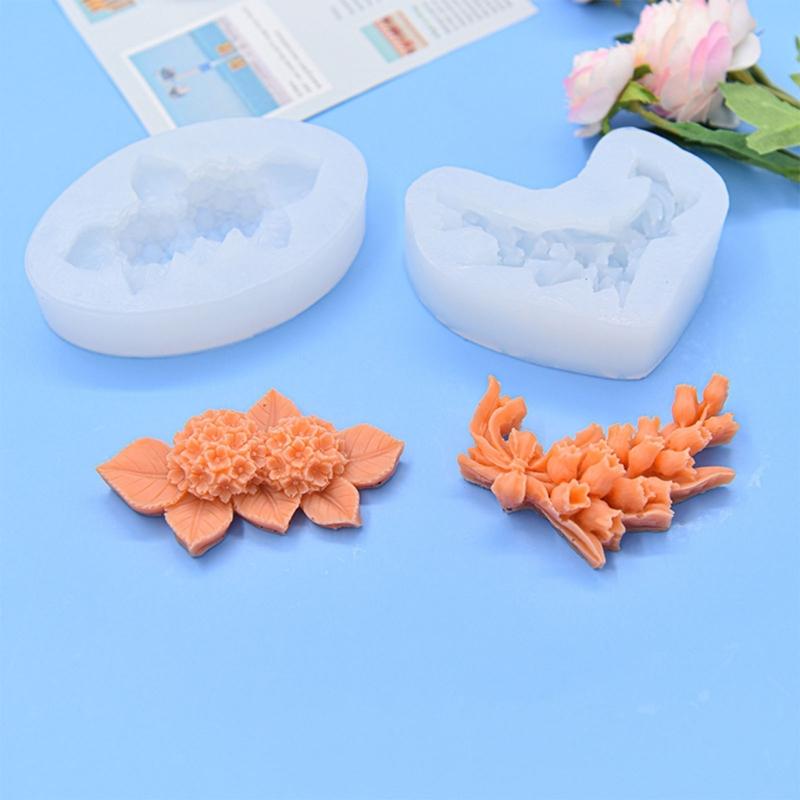 Chocolate Moulds Flower Shape Baking Molds Fondant Moulds Cake Molds Silicone Material Perfect Gift for DIY Baking Lover