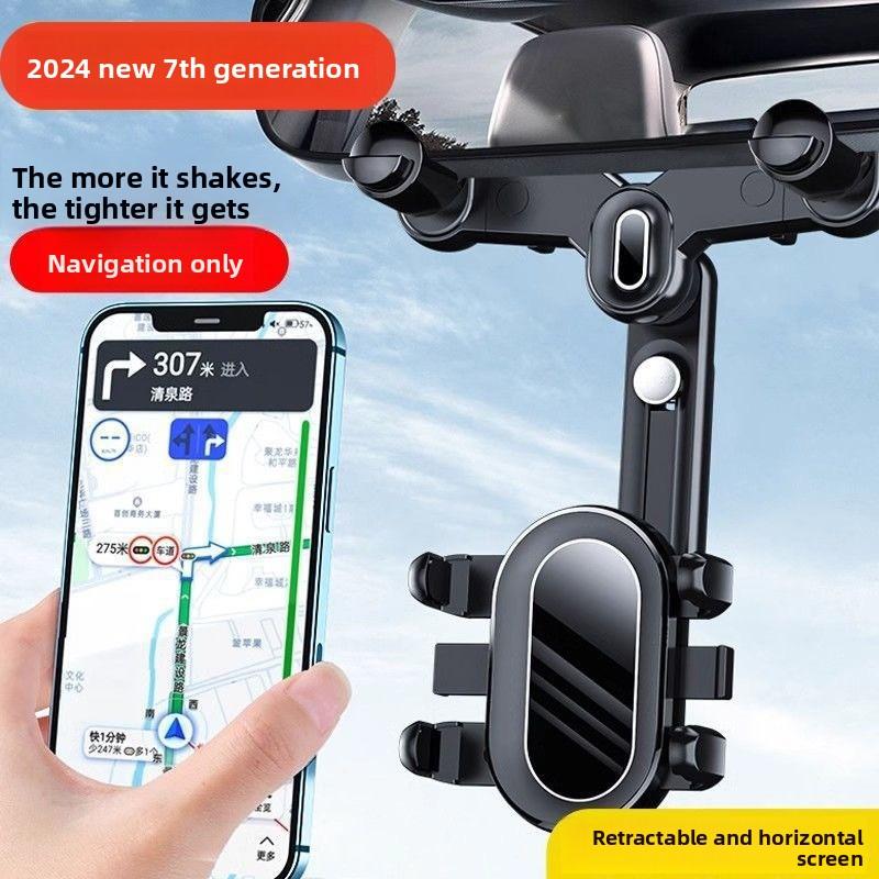 New Multifunctional Cross-Border Car Navigation Universal Holder Rotatable Phone Holder for Car Air Vents Dashboard