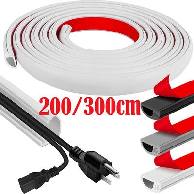 2/3M Trapezoid Slot Floor Cord Cover Cord Protector Extension Wiring Duct Electric Wire Slot Cable Manage Cable Hider Organizer