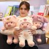 Cute Pig Plush Pillow Soft Hugging Stuffed Animal for Sleep Stress Relief Soothing Companion Birthday Holiday Gift Doll