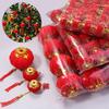16/30 Stück Rote Kleine Laternen Beflockte Hängende Laternen Festliche Laternenanhänger Für Chinesisches Neujahr Frühlingsfest Heimdekoration