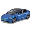 1:32 Tesla Model 3 Legierung Auto Modell Simulation Sound und Licht Rückziehbar Spielzeugauto Metallauto Jungen Sammlung Ornamente Geschenk
