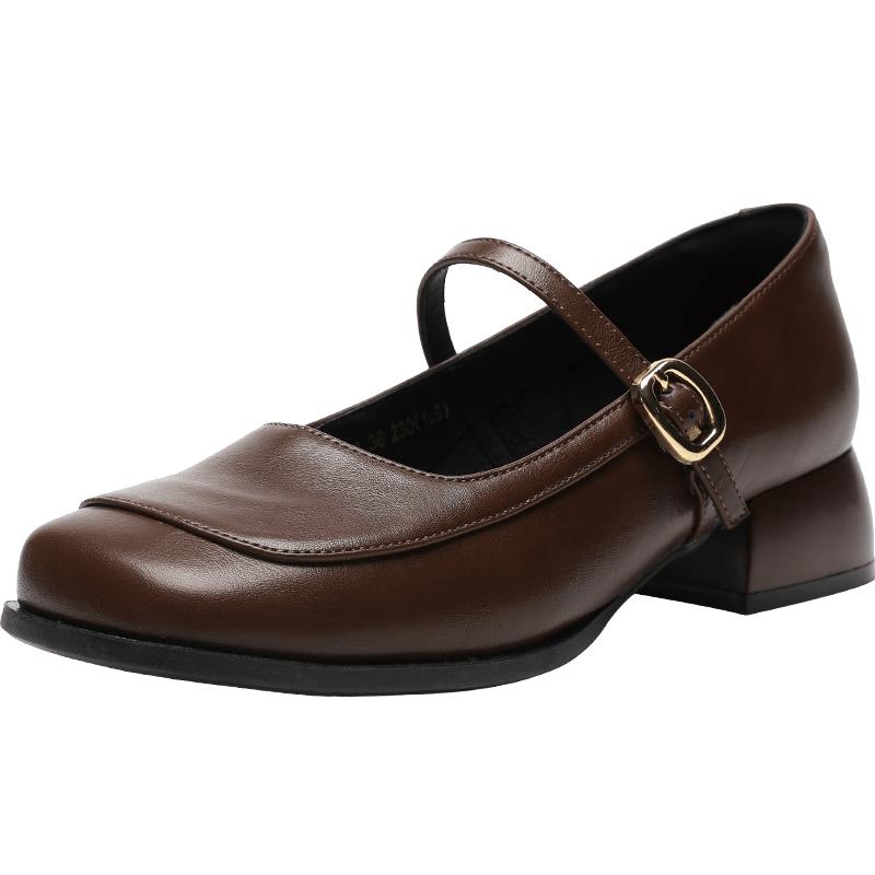 Women s Buckle Mary Jane Flats 35