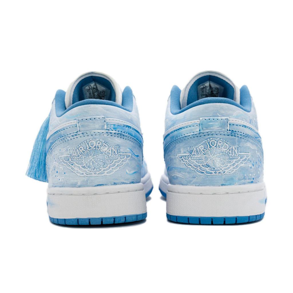Jordan Air Jordan 1 Lán, Zlatě ražené, Smíšené, Všestranné, Pár, Stříkance inkoustu, Prémiová estetika, Ambient 553558-132(Team1785--Sbox)