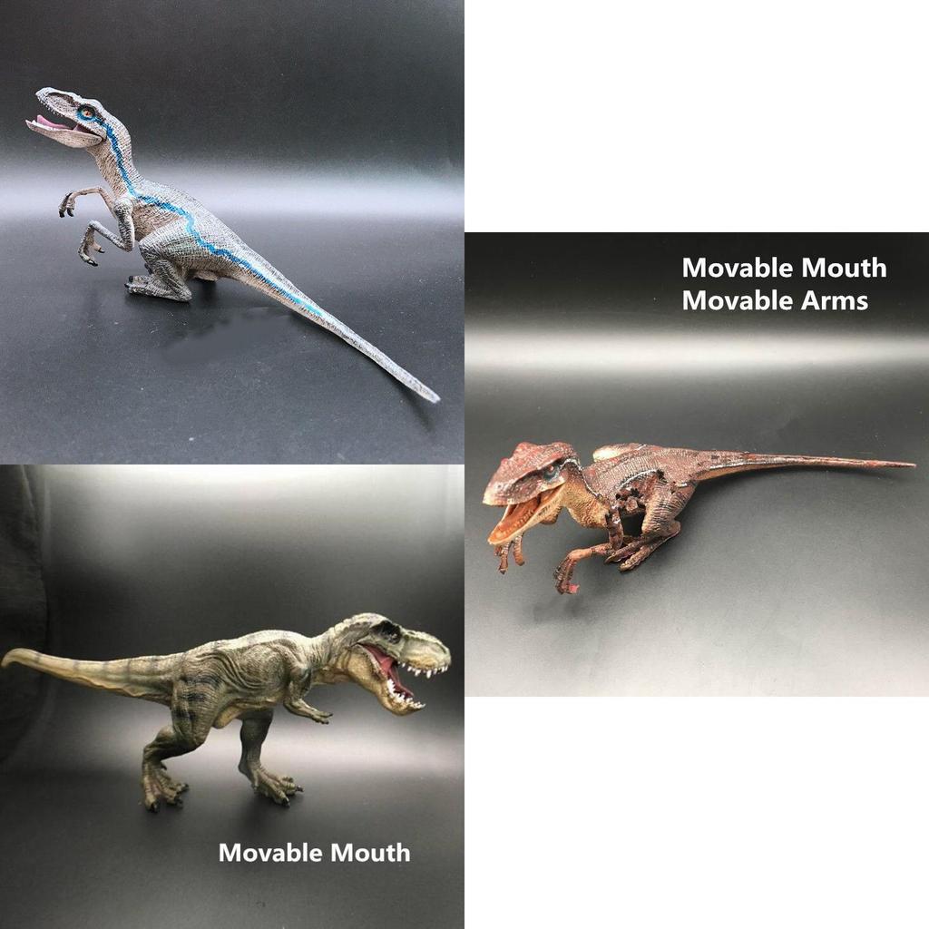 Klassischer Reiz 2018 Blaue Velociraptor-Figur Mit Beweglichen Merkmalen Für Actionfiguren-Sammler
