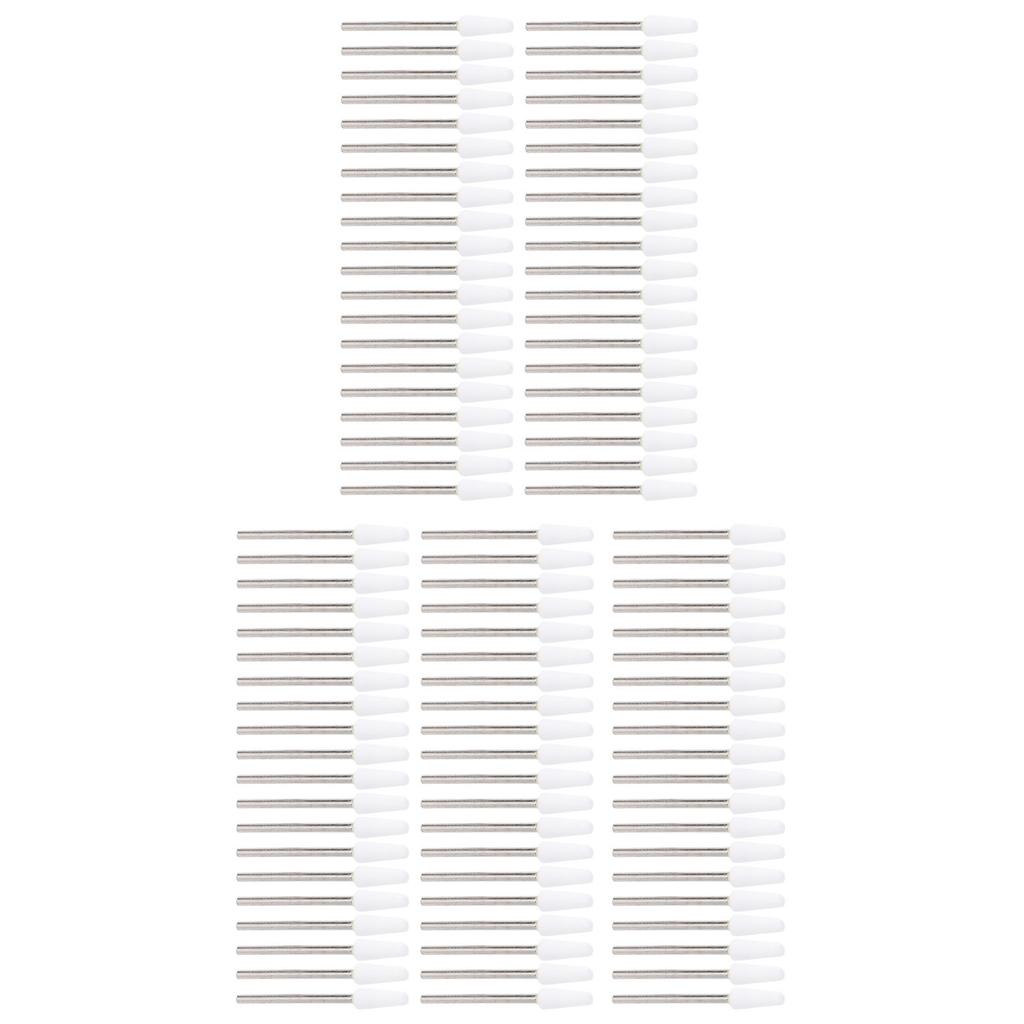 100 Pcs Tapered Barrel Nail Drill Bit Quartz Tungsten Steel Professional Cuticle Clean Drill Bit Wit