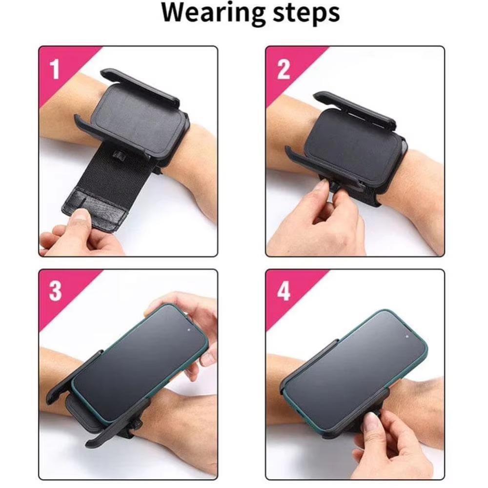 Universal Size Outdoor Sports Cell Phone Holder Comfortable Workout Wrist Phone Holder  Exercise