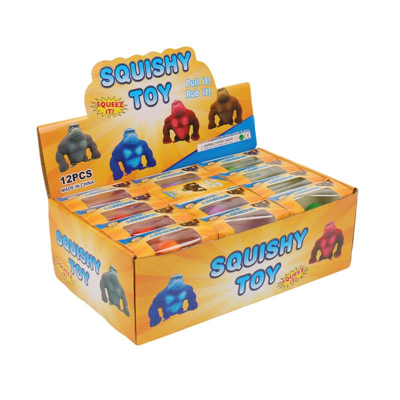 Super Stretchy Gorilla Monkey Pinch Fidget Toy Soft Squishy Sensory Tension Anxiety Relief Toy Anti-Stress Fidget Plaything