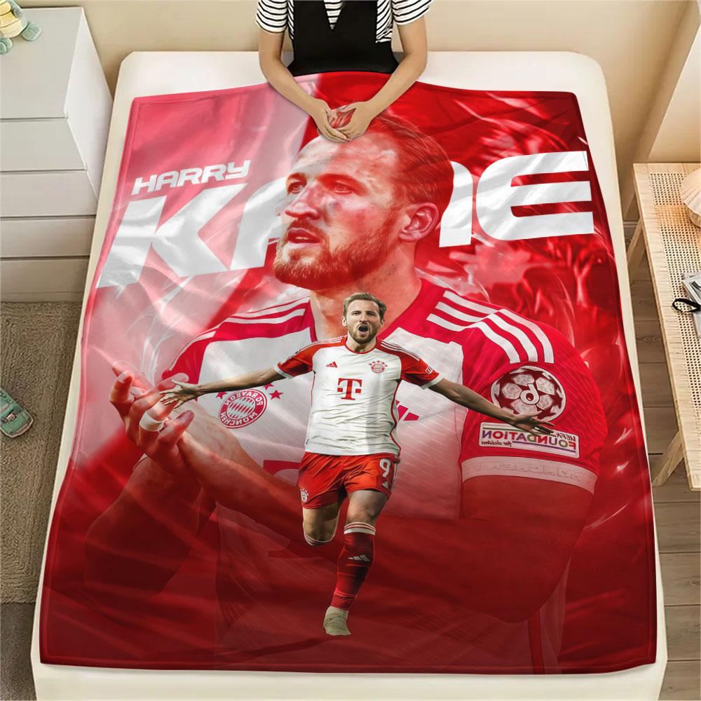 Kane Printed Flannel Blanket, Soft Throw for Bedroom Sofa, Washable,soccer Fan Merchandise, Great Gift.