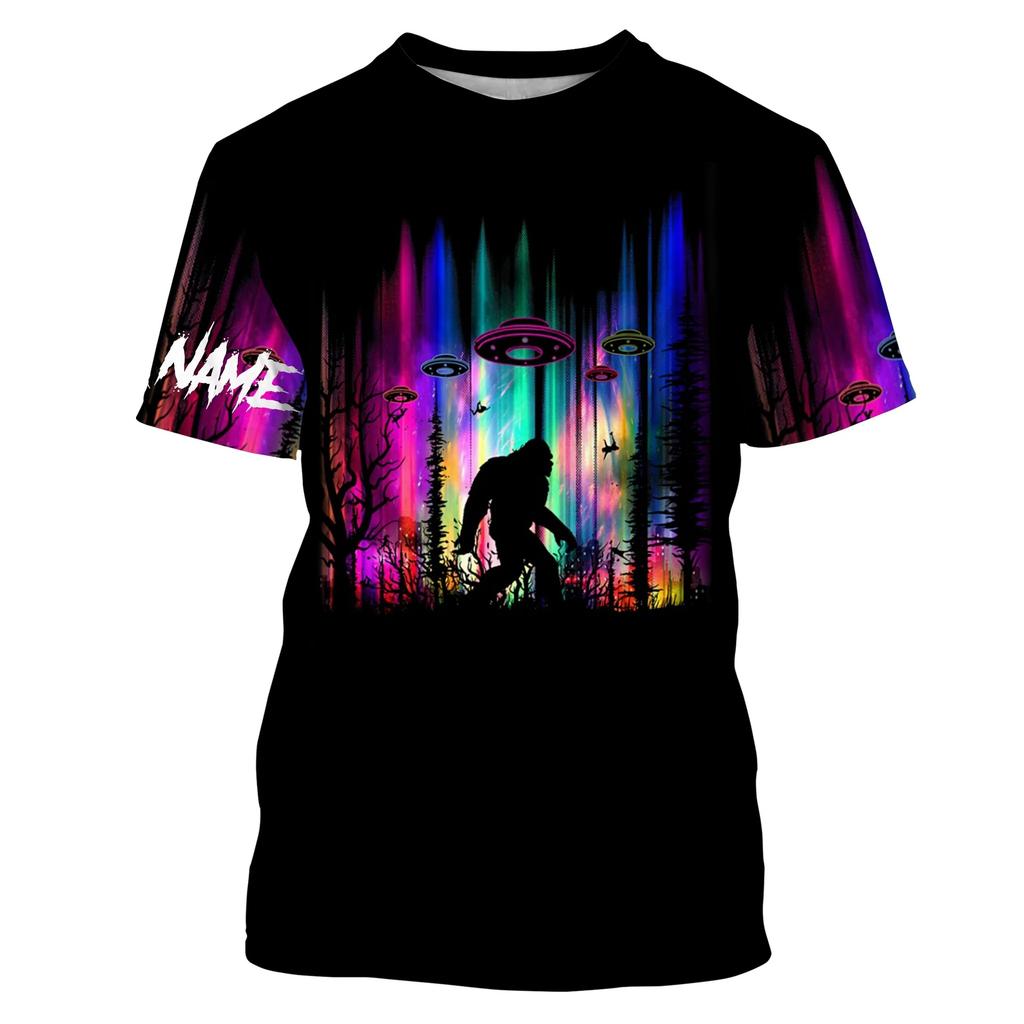 New Short Sleeved T-shirt 3D Printed Top with Personalized Round Nec T-shirt