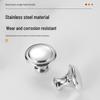 Black Mushroom Style Round Stainless Steel Cabinet Handle