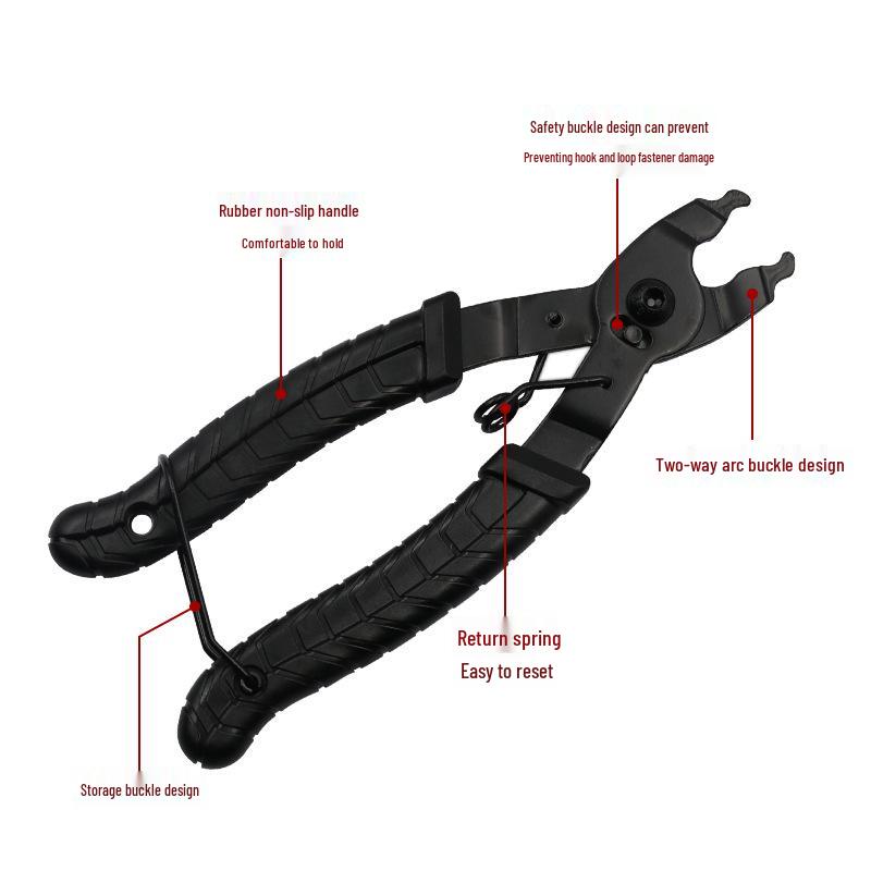 Bicycle Chain Tool Set: Magic Buckle Pliers, Quick Release Pliers, Chain Cutter, and Breaker