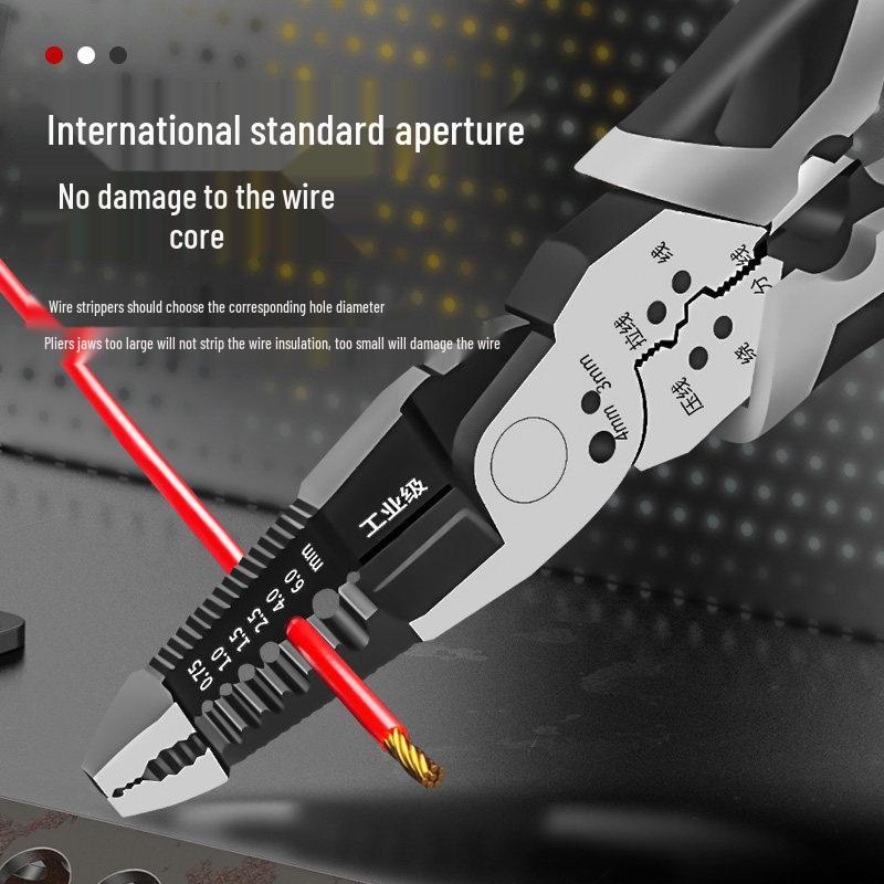 Multi-Function Electrician's Wire Stripper and Crimping Pliers
