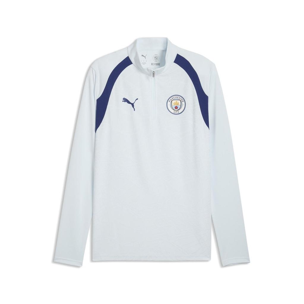 PUMA Manchester City FC Training 1/4 Zip Top Dewdrop Blue Jewel Mens XXL 78622020