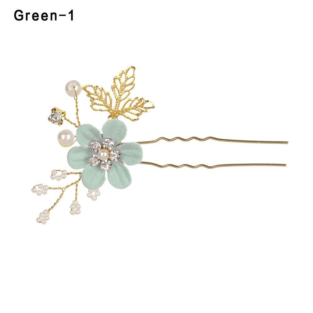 Romantic Bride Hair Jewelry Wedding Bridal Clips Flower Hair Pin Hair Combs Leaves Tiara