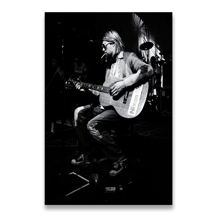 Kurt Cobain Muzică Rock Trupă Muzică Cântăreț Star Artă de Perete Poze Postere și Imprimeuri Pictură pe Pânză pentru Cameră Decor Acasă