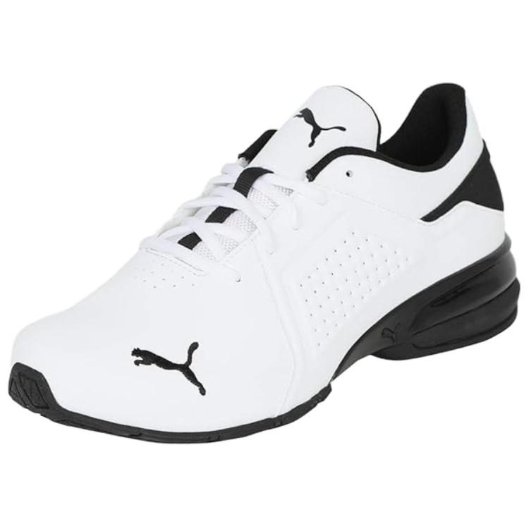 Puma Casual Shock Absorbing Non-Slip Lightweight Low-Top Running Shoes Men Sneakers White Black 194162-01