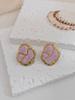 Stainless Steel Enamel Drop Earrings Studs for Women  Fashion Exquisite Temperament Earrings Womens Spring Jewelry Gifts