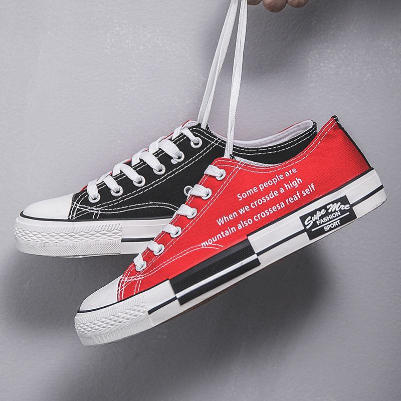 Модные высокие мужские спортивные туфли летние парусиновые кроссовки дизайнерские — фото 8