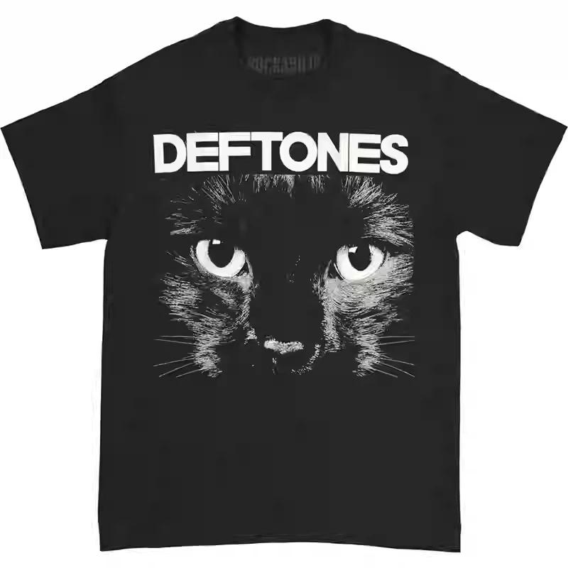 

2025 Deftones Cotton Singer Band T Shirt Men Women Hip Hop Rock Tee Fashion Short Sleeve Tshirt Summer Oversized T-shirts Tops XXL