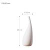 Modern Minimalist White Ceramic Vase - Decorative for Dried Flowers & Table Decor
