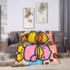 Warm Soft BlanketsKids Adult Camping Yellow Duck Love Bedding Throws  Flannel Bedspread For Bedroom Aesthetic Sofa Bed Cover