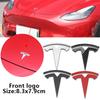 1 Stück ABS für Model 3 Model Y Auto Frontklappe Logo Abdeckung Emblem Aufkleber Styling Karosserie Kofferraum Hinten Abzeichen Zubehör