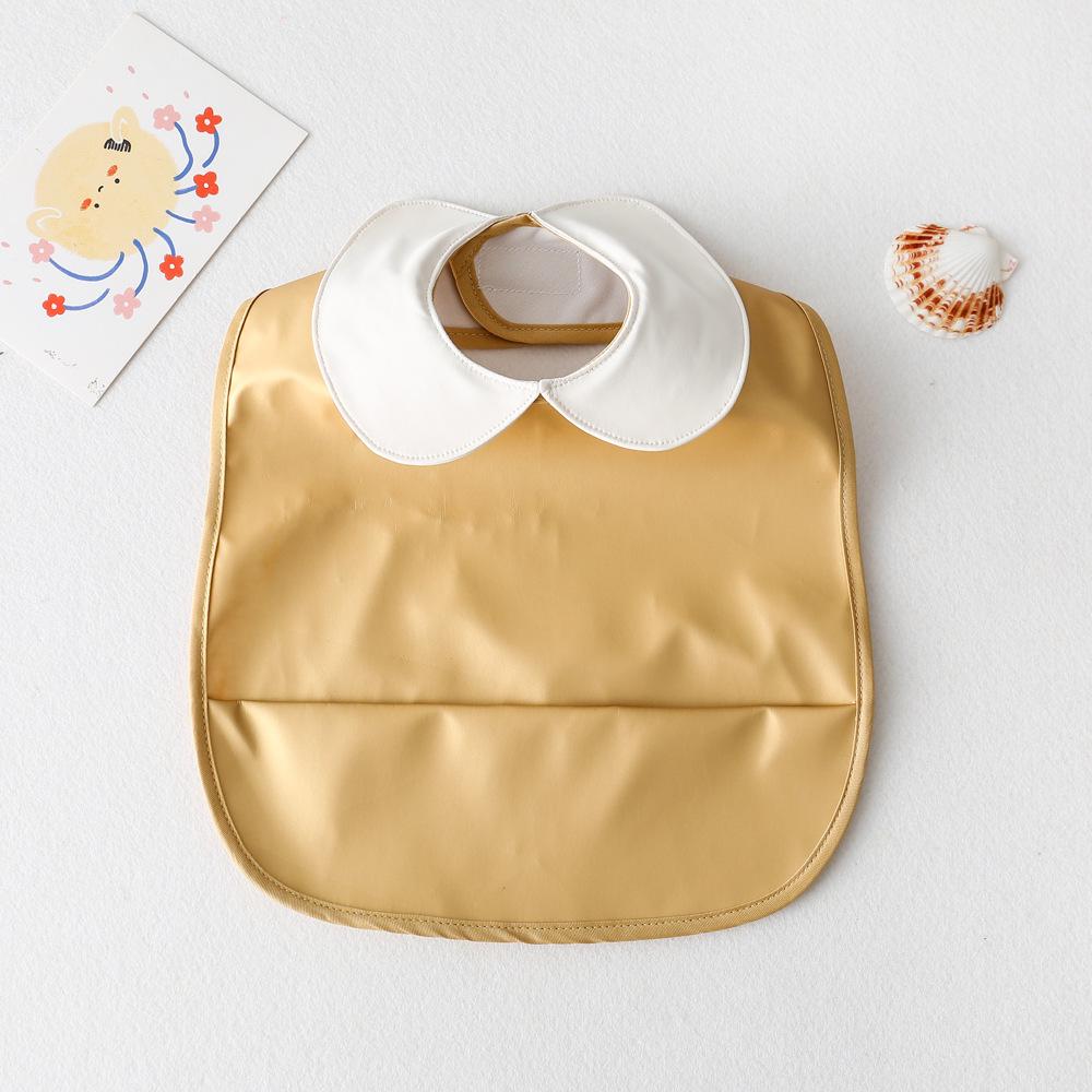 Korean Reversible Waterproof Infant Bib - Wash-Free, Anti-Stain, Baby Sleeveless Apron