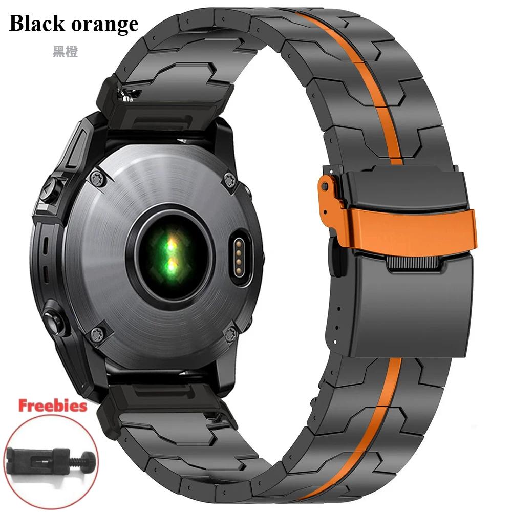 

Быстросъемный титановый ремешок 22 мм 26 мм для часов Garmin Fenix E 8 AMOLED 7X 7 Pro 6X 6, браслет для Garmin Instinct 3 45 мм QuickFit 26mm