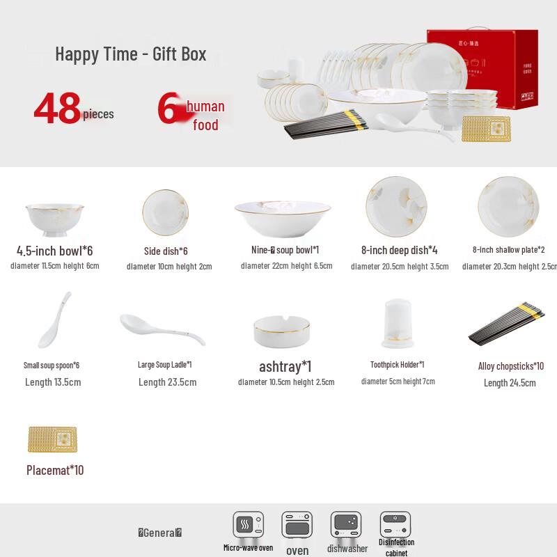 KANGQIN Lehký luxusní keramický jídelní servis