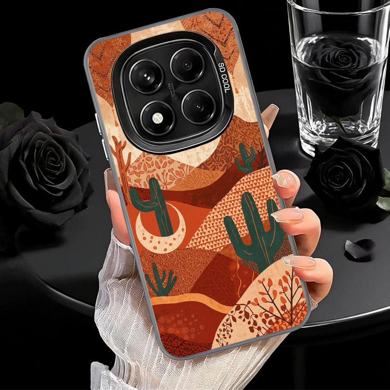 Kaktusmuster Stoßfeste Handyhülle für Xiaomi Redmi Note 15 14 13 12 Pro Plus 11 11S 11T 5G Abdeckung Anti-Fall Fundas
