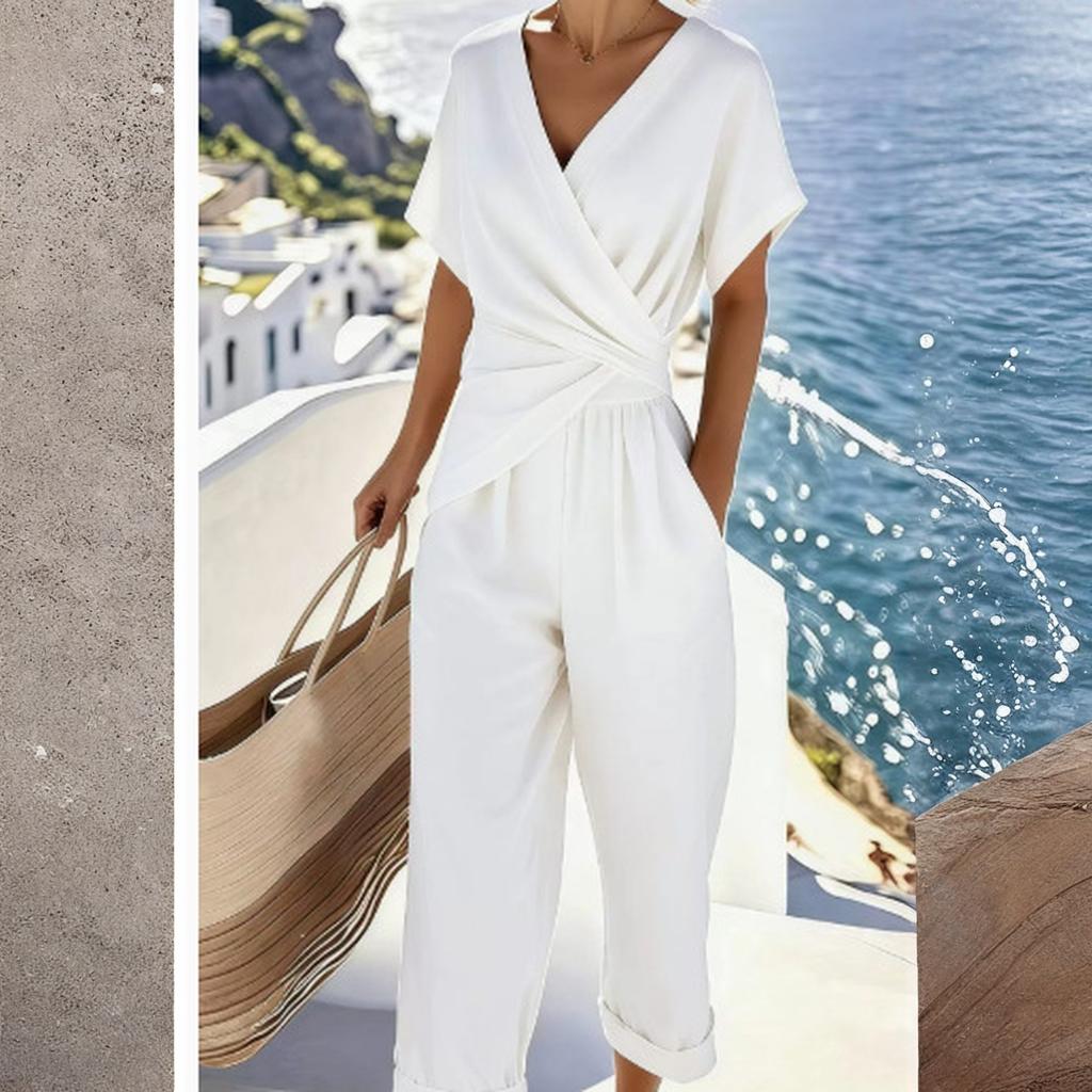 Two Piece Sets For Women Casual Short Sleeve Shirts And Short Pants