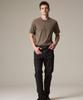 Laijeuaenbillou Garment-Dyed Everyday Cotton T-Shirt Brown (Standard Fit) (Type A)