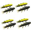 8Pcs Wacky Worms Fish Lures Bass Fishing Wacky Rigs Soft Plastic Lures Wacky Rigs Soft Worms Wacky Rigs Worms Baits Set