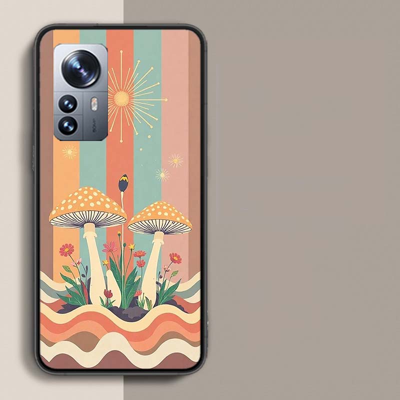 Boho Hippy Mushroom Sunrise Phone Case For Redmi Note 15 Pro 5G 14 13 12 Pro Plus 11 11T 11E 11S 10 Pro 10S 9 9S Cover Cell Clea